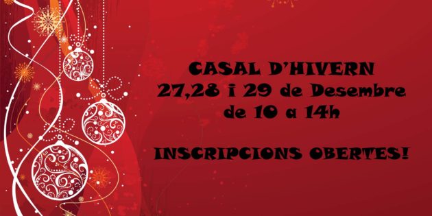 CASAL D’HIVERN AL SDIA!!!! NO US EL PODEU PERDRE!!