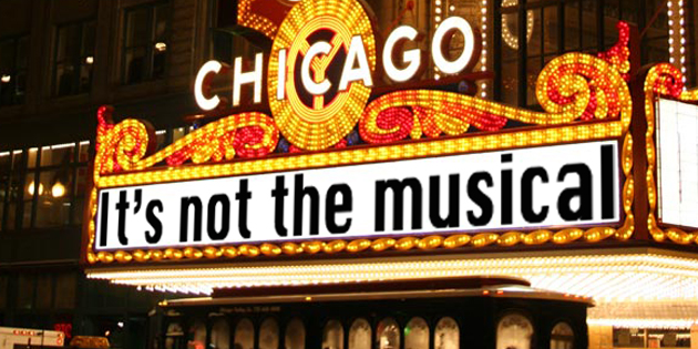 Chicago, it’s not the musical amb “Over the rainbow”