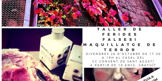 Aquest divendres 26/10 taller de maquillatge de TERROR! (a partir de 10 anys)