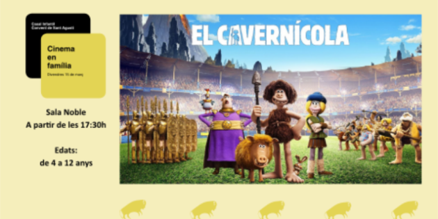 Aquest divendres 15 de març, cinema en família amb la projecció de «Cavernícola»