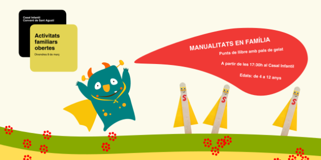 Aquest divendres 8 de març, manualitats en família!